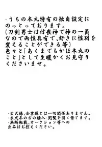 [imitationgreen (碧井香穂)] 石切丸（きみ）とのこどもが欲しいんだっ！ (Touken Ranbu) [Digital]