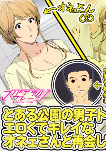 Toaru Kouen no Danshi Toile de, Erokute Kirei na Onee-san to Saikai Shita.